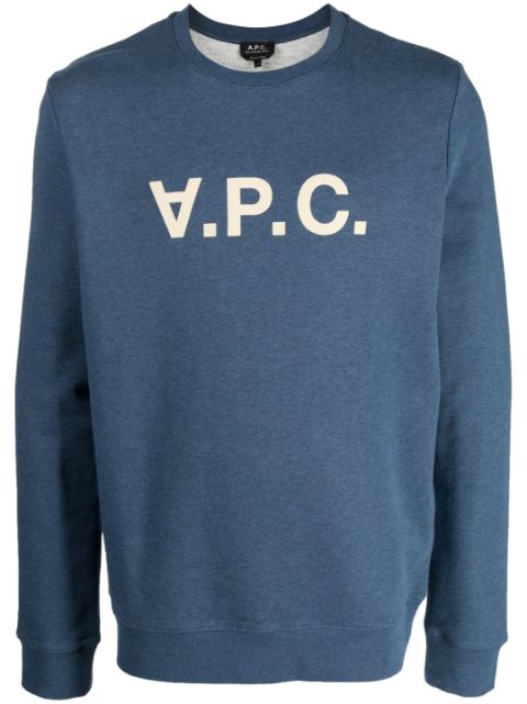 A.P.C. V.P.C. flocked-logo sweatshirt Men