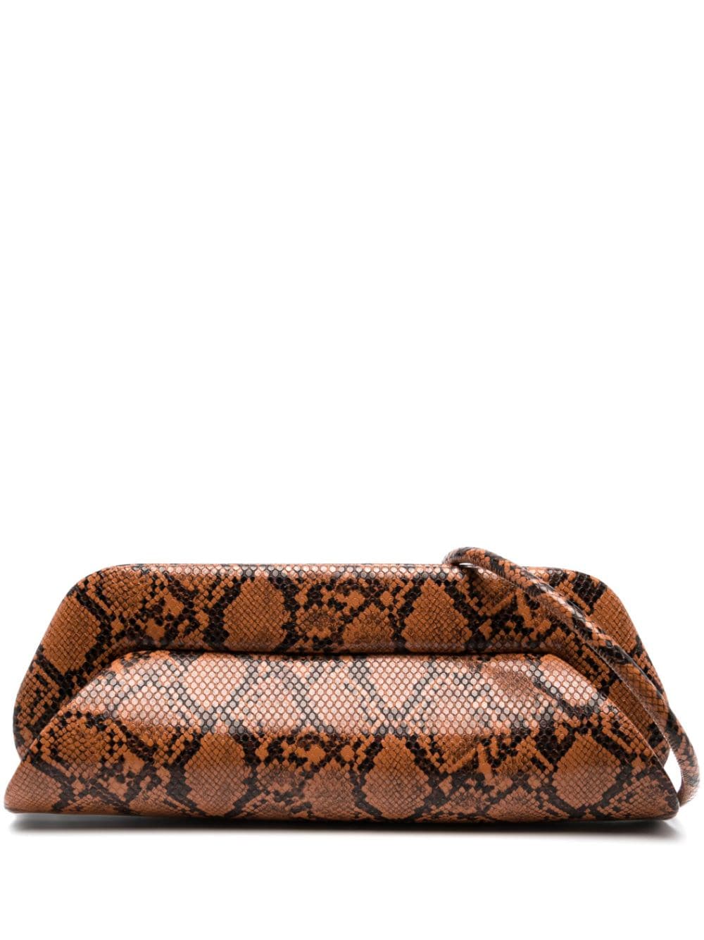 Shop Themoirè Dioni Snakeskin-effect Shoulder Bag In Brown