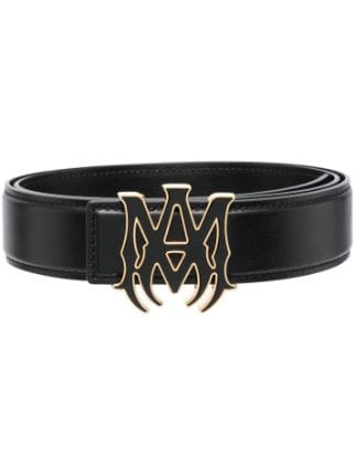 AMIRI logo-buckle Leather Belt - Farfetch