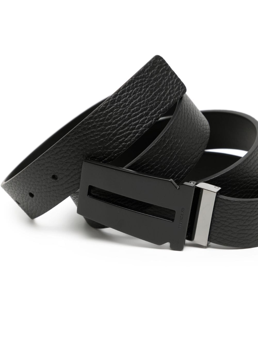 Ferragamo Double Adjus leather belt - Zwart