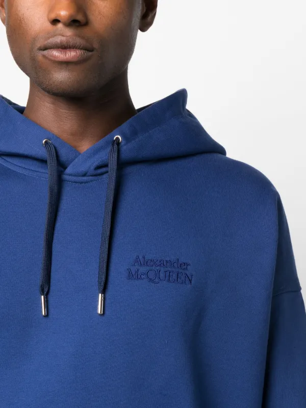 Alexander mcqueen hoodie blue new arrivals