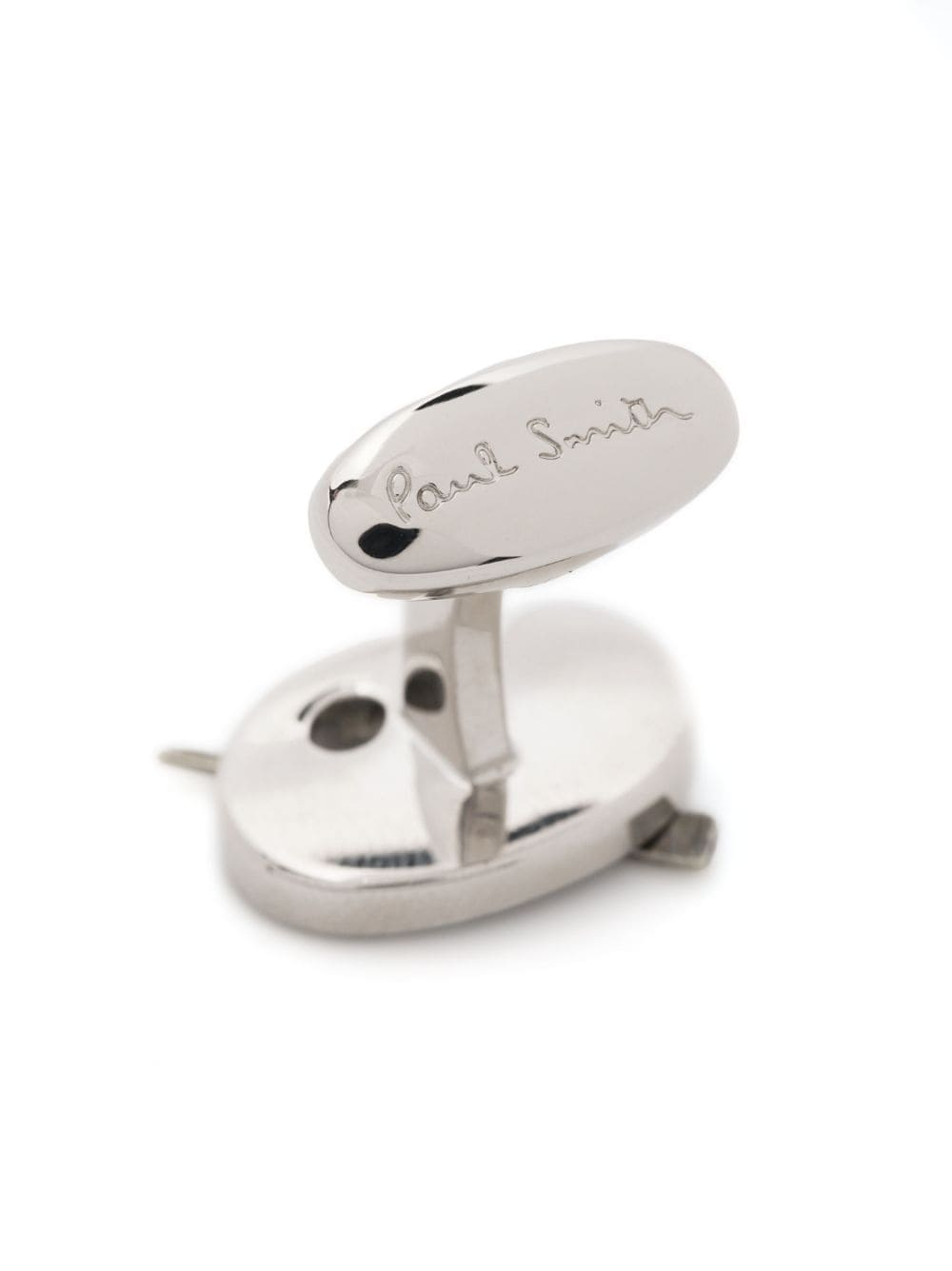 Paul Smith logo-engraved cufflinks - Zilver