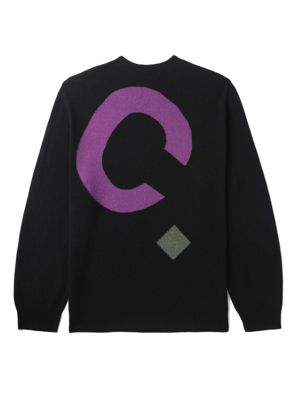 A.P.C. logo-intarsia merino-wool sweater Men