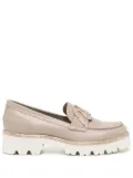 René Caovilla Morgana 40mm leather loafers - Neutrals