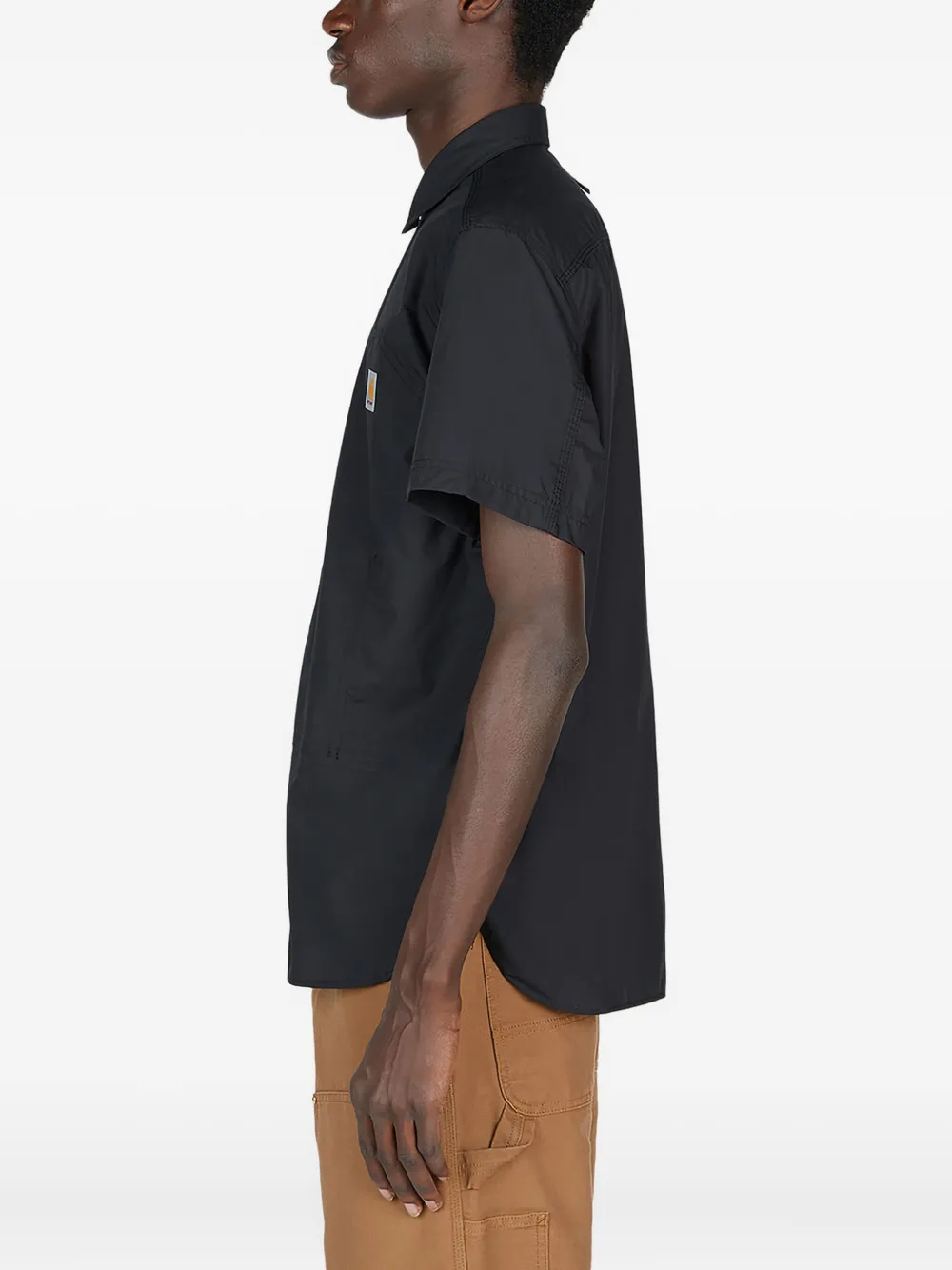Junya Watanabe MAN x Carhartt rugbyshirt met zak en korte mouwen Zwart