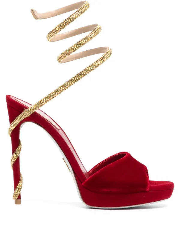 Rene caovilla snake sandals hotsell