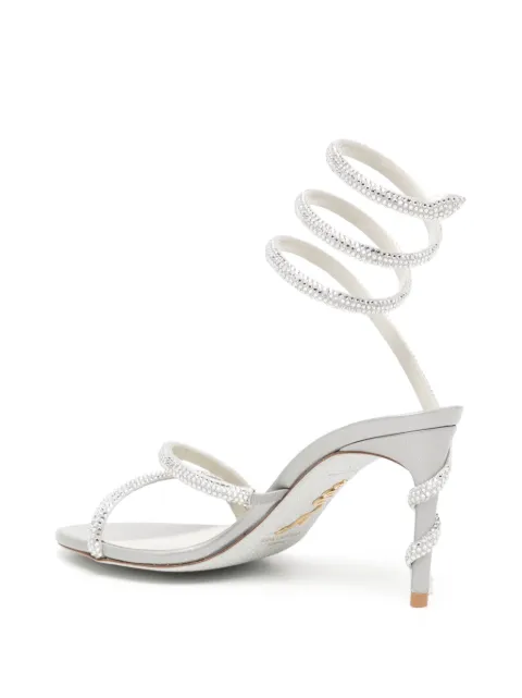 René Caovilla Margot 80mm crystal-embellished sandals C1133980R001V232 - 2