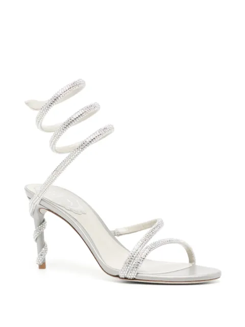 René Caovilla Margot 80mm crystal-embellished sandals C1133980R001V232 - 1