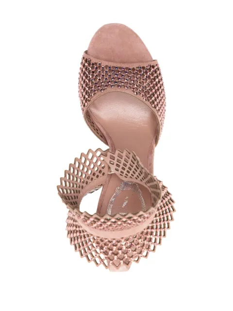 René Caovilla 110mm crystal-embellished sandals C11897105C001V903 - 3