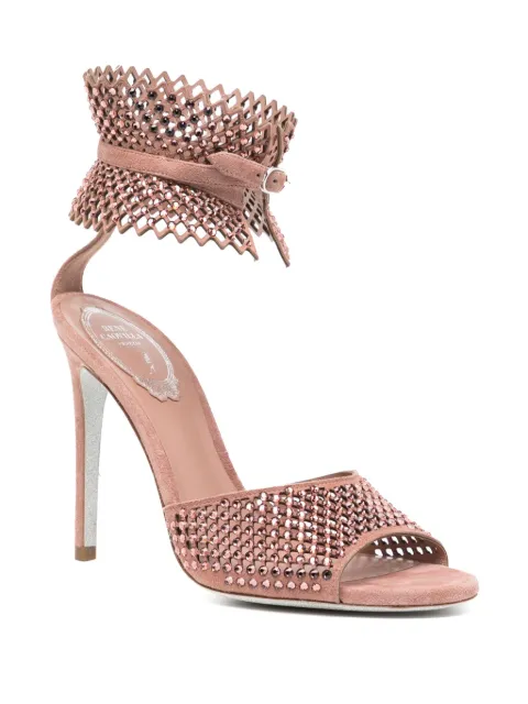 René Caovilla 110mm crystal-embellished sandals C11897105C001V903 - 1
