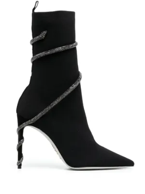 Ren Caovilla 90mm rhinestone embellished Ankle Boots Farfetch