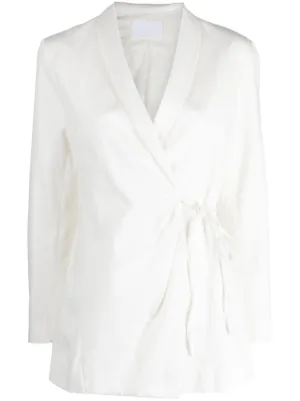 White hot sale wrap jacket