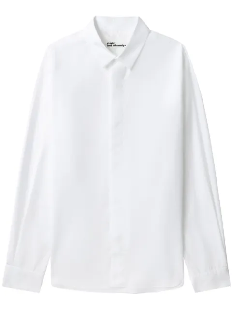Noir Kei Ninomiya long-sleeve cotton shirt
