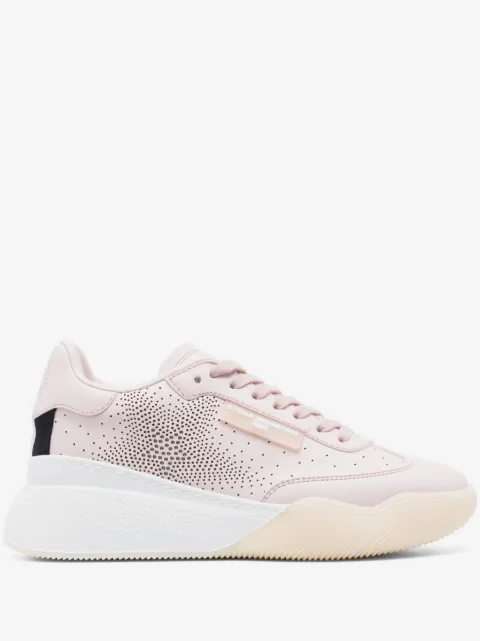 Stella McCartney sequin-embellished lace-up sneakers