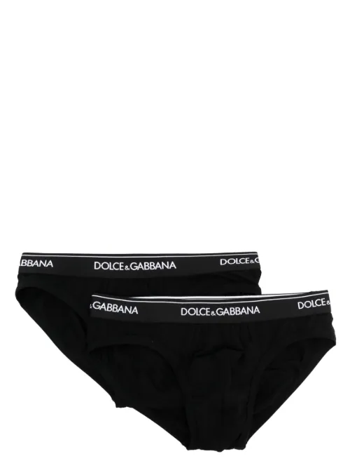 Slip à taille à logo - Dolce & Gabbana - Modalova