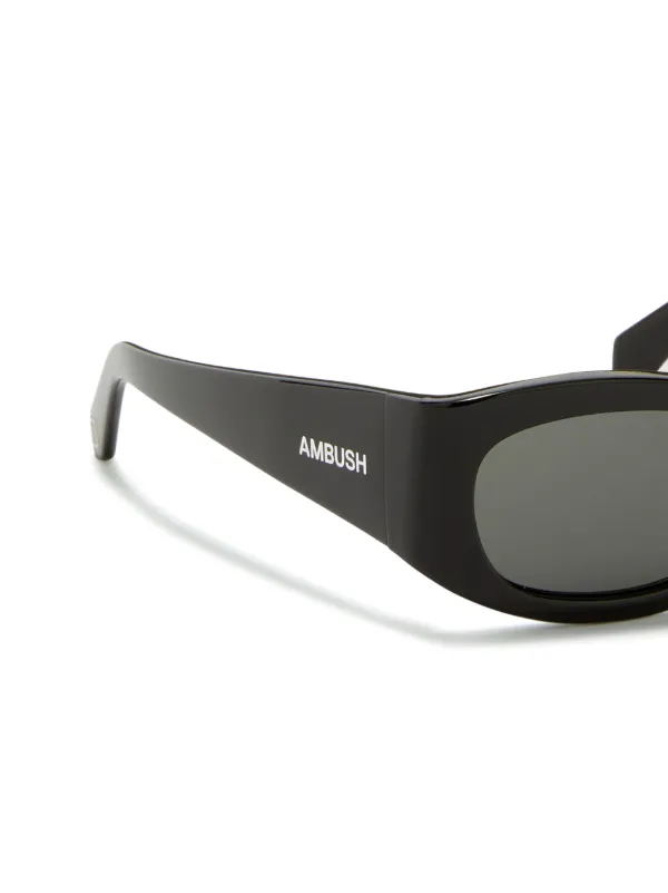 AMBUSH FULL FRAME AVIATOR サングラス Ambush Eyewear Bernie スクエアフレーム サングラス | グレー