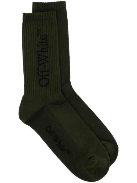 Off-White logo-intarsia cotton ankle socks