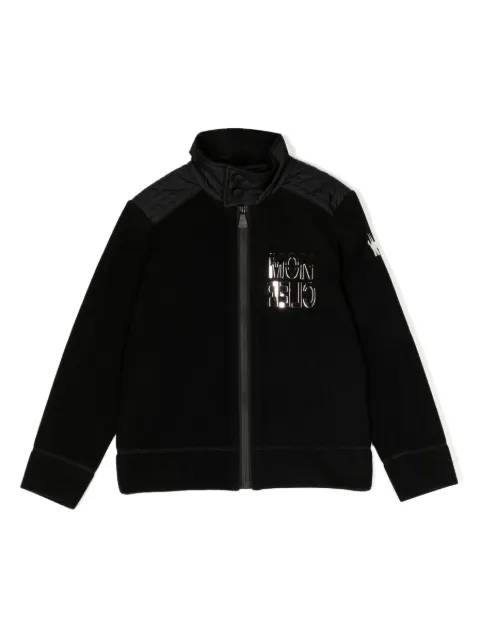 Moncler Enfant logo-print bomber jacket 