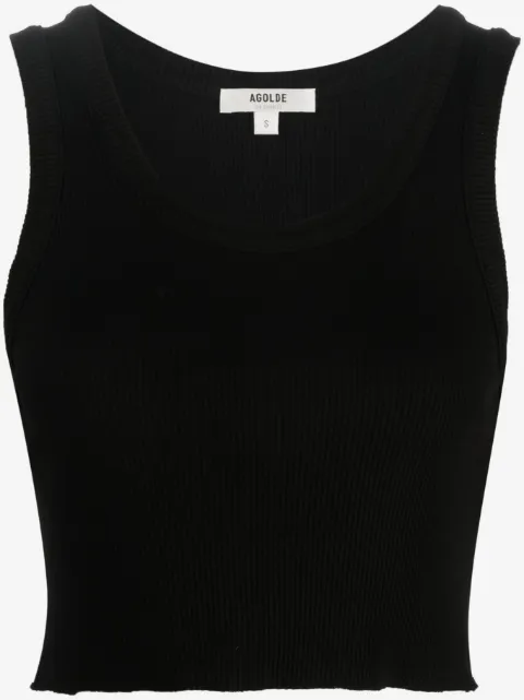 AGOLDE ribbed-knit sleeveless top 