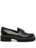 René Caovilla Morgana 40mm leather loafers - Black