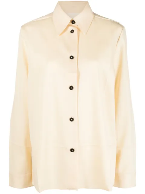 Jil Sander long-sleeve wool shirt