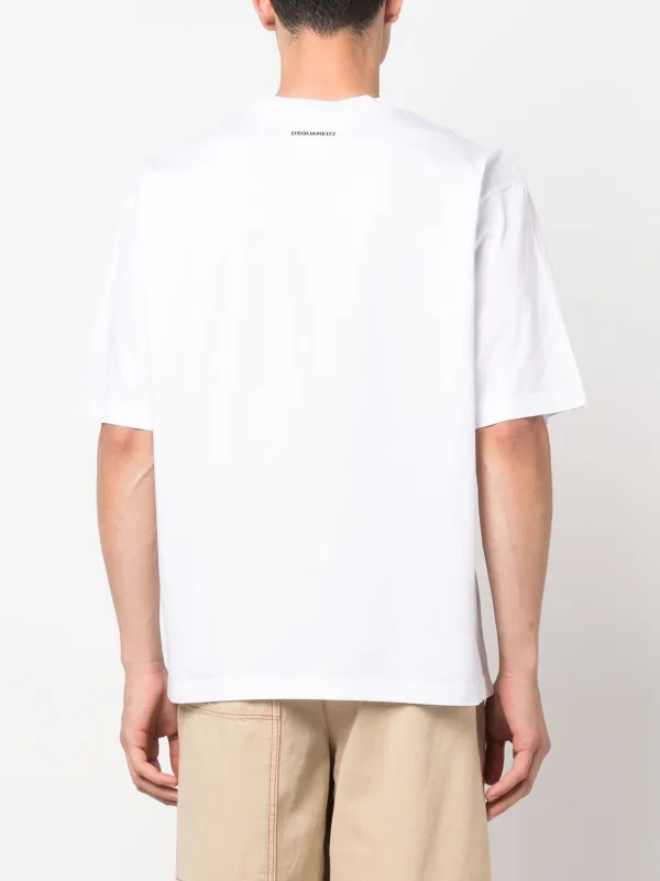 【送料&関税込】Dsquared2 White Cotton T-shirt DSQUARED2 Twin Pack Basic White T-Shirts S White | Amazon.com