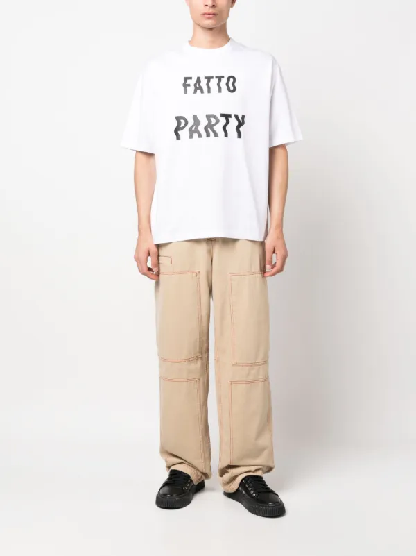 DSQUARED2 text-print Cotton T-shirt | White | FARFETCH JO