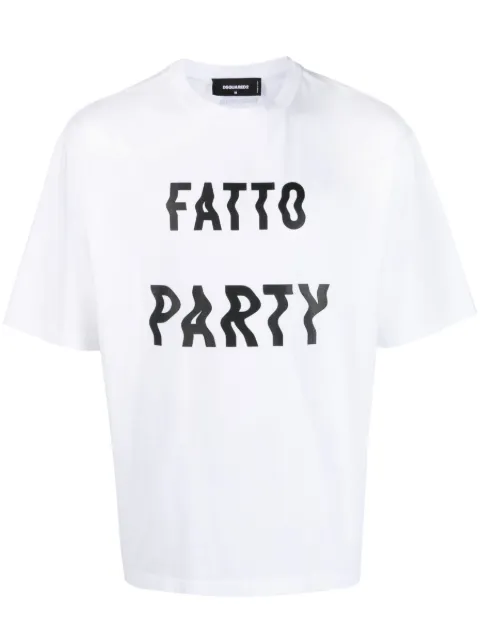 DSQUARED2 text-print cotton T-shirt