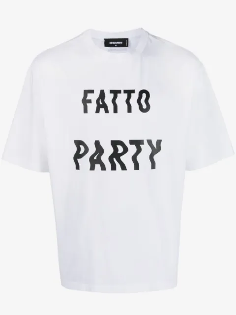 DSQUARED2 text-print cotton T-shirt