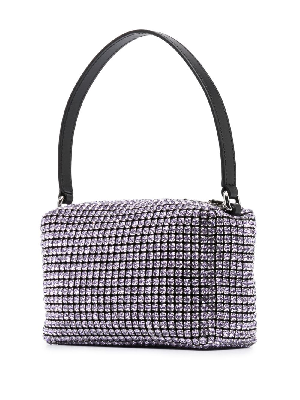 Shop Alexander Wang Heiress Crystal-embellished Mini Bag In Purple