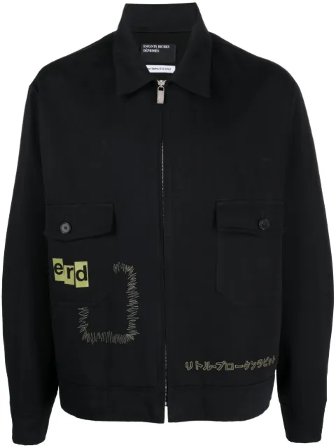 Enfants Riches Déprimés logo-print cotton jacket