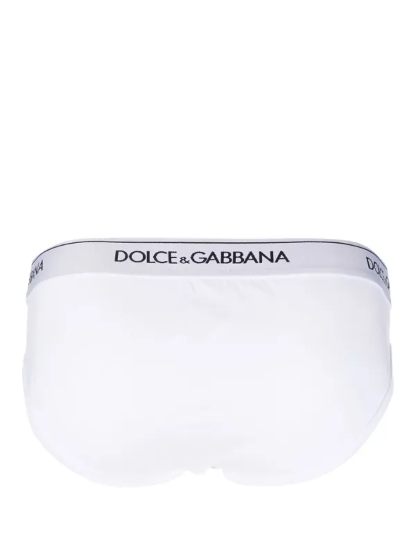 Dolce & Gabbana Slip Con Logo | Bianco | FARFETCH IT