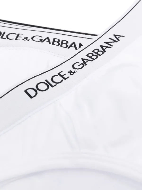 Dolce & Gabbana Slip Con Logo | Bianco | FARFETCH IT