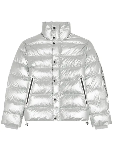 Diesel metallic puffer jacket