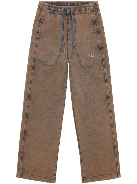 Diesel D-Martians Track 09H04 wide-leg jeans