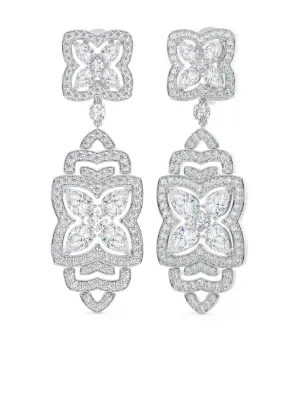 Diamond hot sale dangle earrings