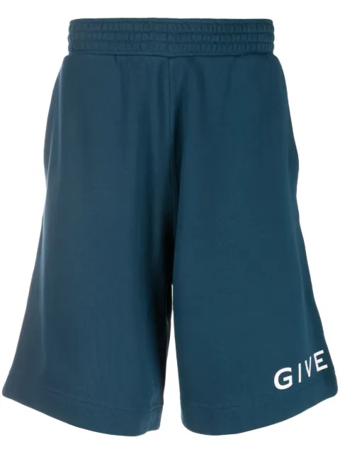 Givenchy short de sport en jersey à logo imprimé