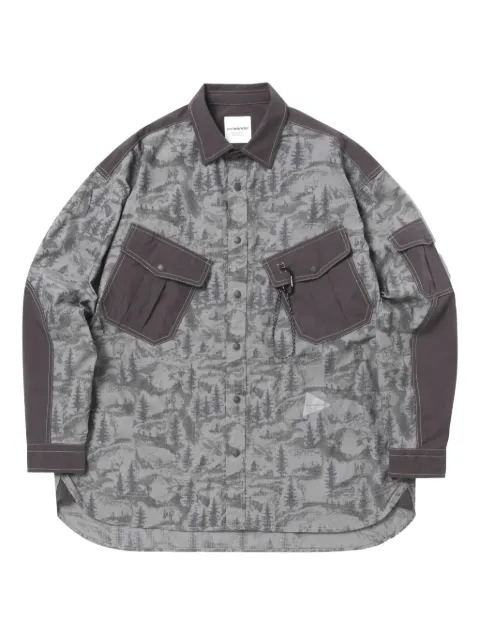 and Wander trees-print shirt
