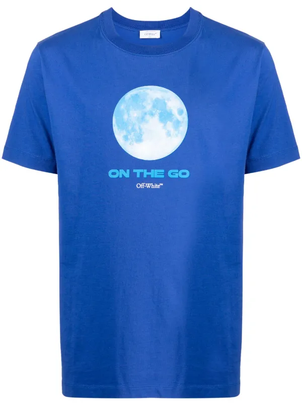 Off-White On The Go Moon Tシャツ | ブルー | FARFETCH JP