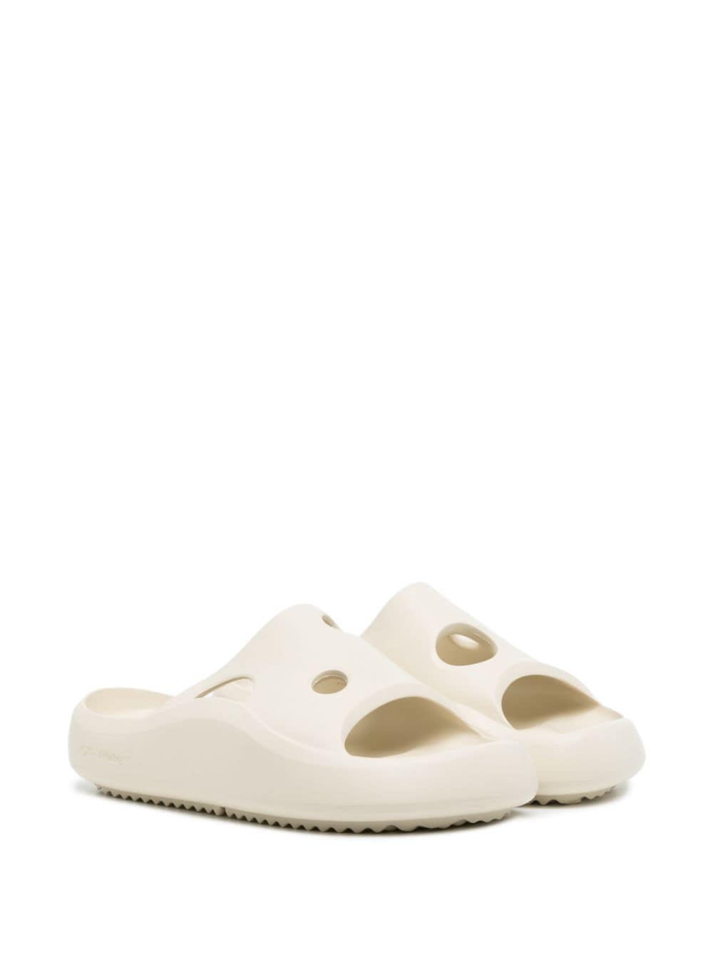 Off-White Slippers met uitgesneden details - Wit