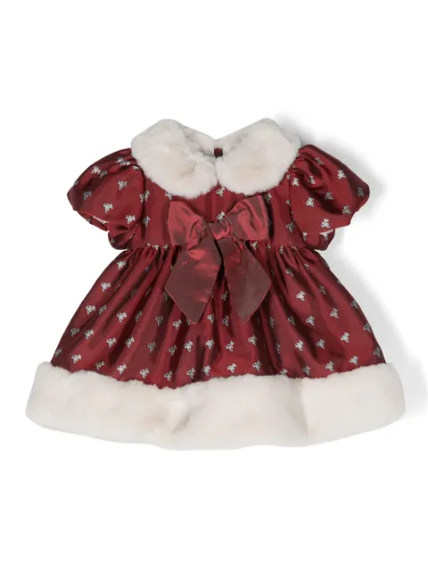 La Stupenderia teddy-bear print cotton dress 