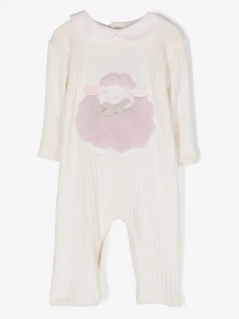 La Stupenderia embroidered-design ribbed-knit bodysuit 