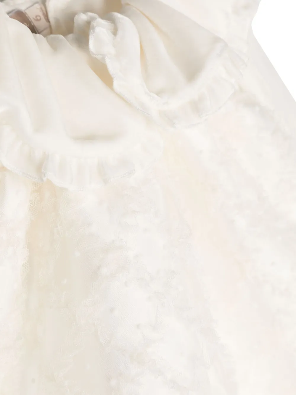 La Stupenderia Mouwloze top Wit