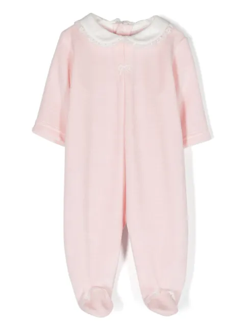 La Stupenderia velvet-finish long-sleeve bodysuit 
