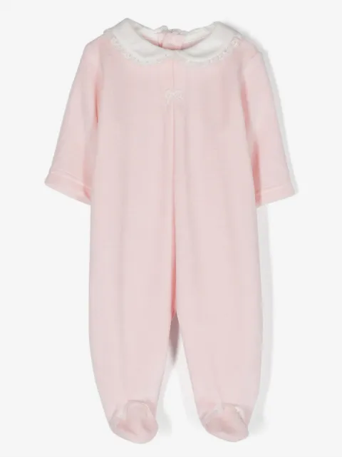 La Stupenderia velvet-finish long-sleeve bodysuit 