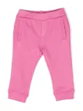 Emporio Armani Kids logo-print tapered track pants - Purple