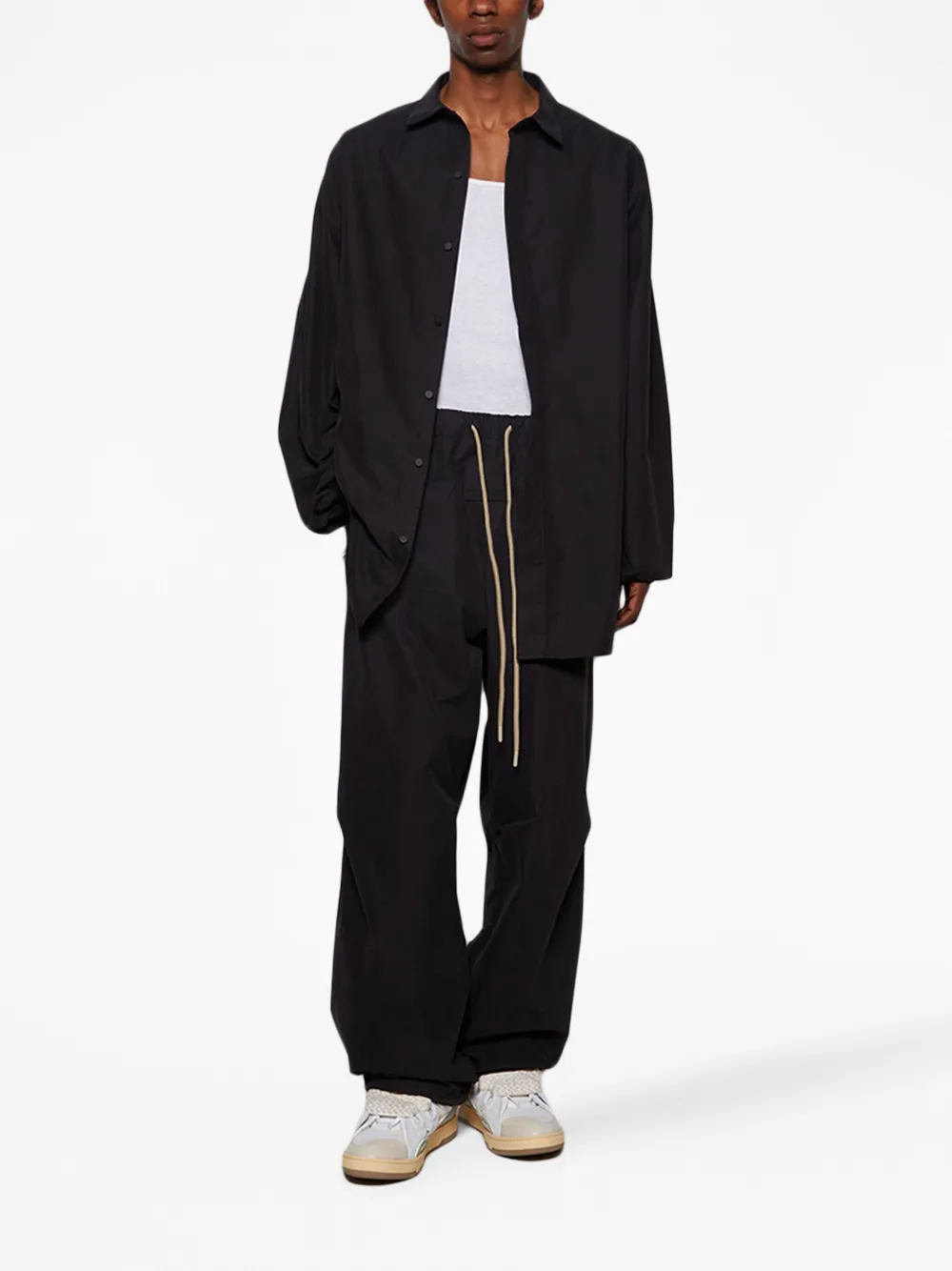 FEAR OF GOD ESSENTIALS Broek met verlaagd kruis - Zwart