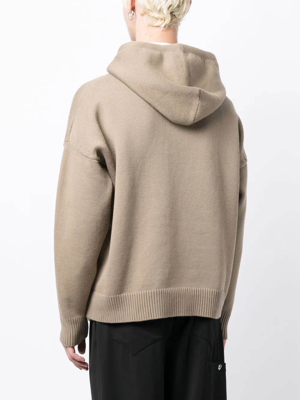 Off-White Gelaagde hoodie Beige