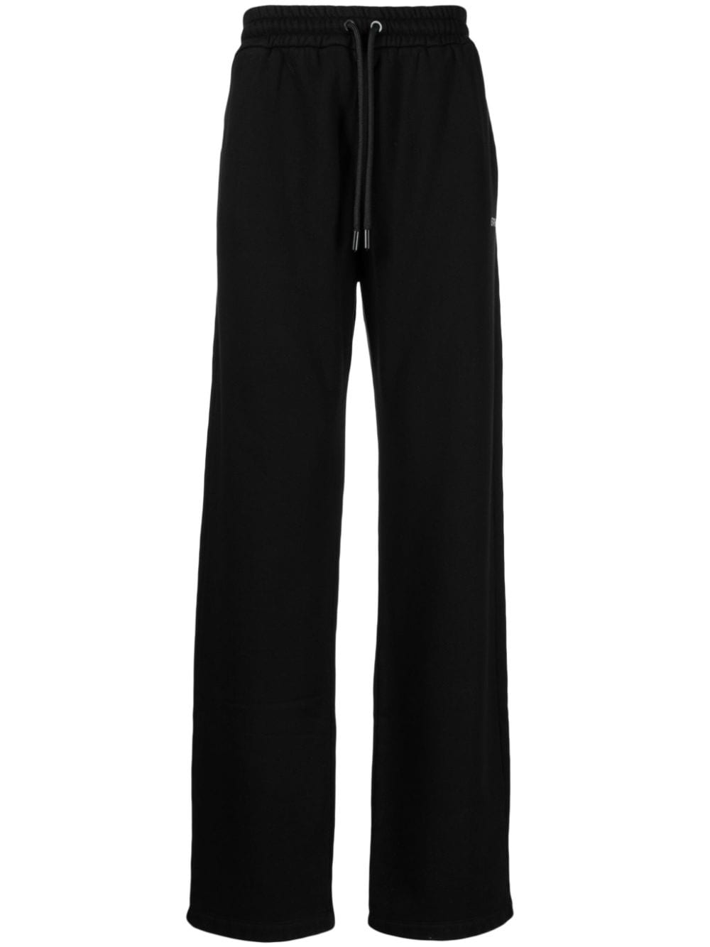 Shop Off-white Stitch Diag Cotton Track Pants In Black