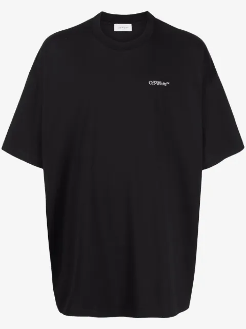 Off-White playera manga corta con logo estampado